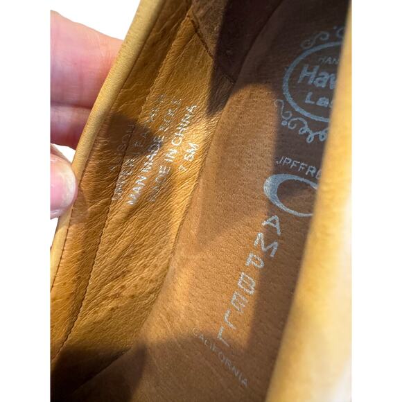 Jeffrey Campbell Leather Loafer Wedge Slip Ons Size 7.5‎ - Picture 6 of 7